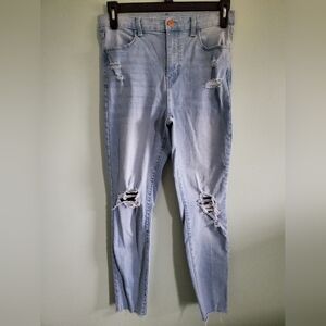 No Boundaries Light Blue Distressed Skinny Jeans